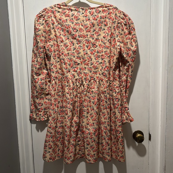 BATSHEVA x LAURA ASHLEY long sleeve floral mini dress - Picture 8 of 8
